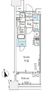 パークナードフィット南青山Vista【12階】の間取り