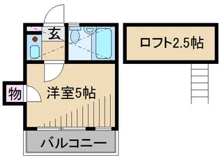 オメガパレス2丁目【2階】の間取り