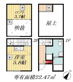 ワイズアネックス【2階】の間取り