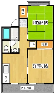 グリーンアレイ大泉B【1階】の間取り