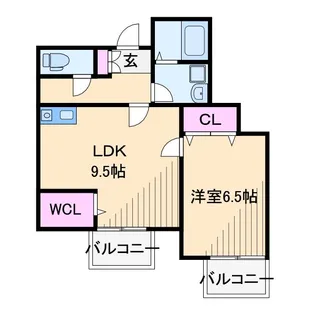 グランドーネ日吉【1階】の間取り