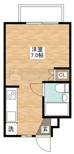 文教カテリーナ【5階】の間取り