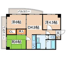 ヴェルディ豊島園【5階】の間取り