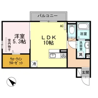 ルーヴル川崎【2階】の間取り