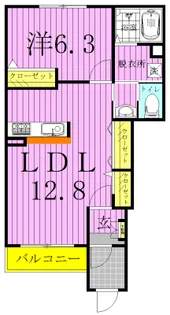 ソレール メゾン【1階】の間取り