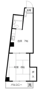 竹中ビル【4階】の間取り