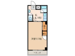 鷹ノ橋マンション【7階】の間取り