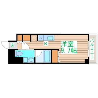 メルヴェーユ東八番丁【2階】の間取り