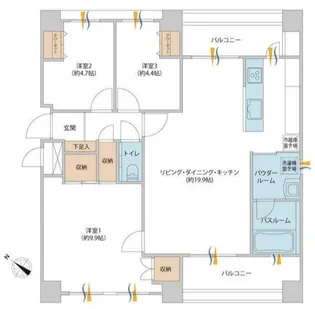 コニファーハウス【3階】の間取り