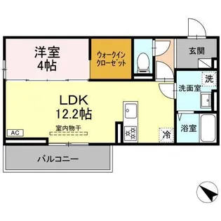 CLASSEUM盛岡駅前 I【1階】の間取り