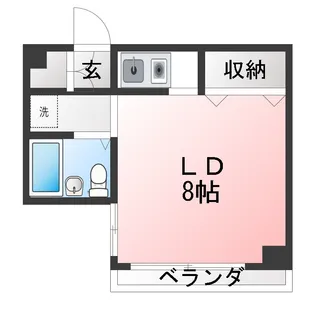 ホーメスト東山通【2階】の間取り