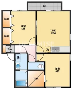 グロワール玖島I【2階】の間取り