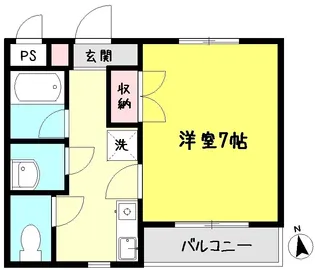 クレイドル本橋II【3階】の間取り