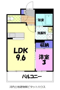 ノッティングヒル【1階】の間取り