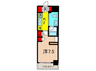 プラウドフラット両国サウス【4階】の間取り