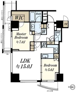 シティタワー四谷【11階】の間取り