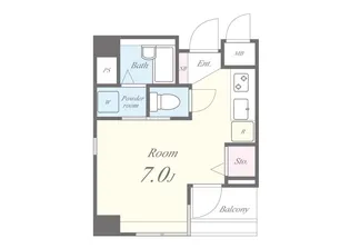 メゾンドソレイユ【5階】の間取り