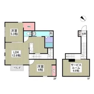 Lys blancの間取り