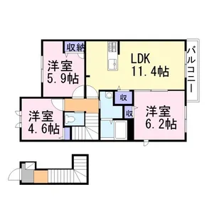 プレマージュ【2階】の間取り