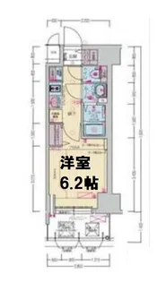 プレサンス堺筋本町ディスティニー【14階】の間取り