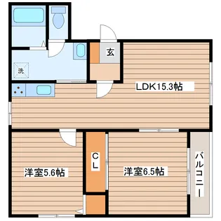 イーストコート【2階】の間取り