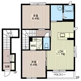 サニーコート F【2階】の間取り