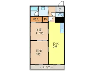 コーポカモン【3階】の間取り
