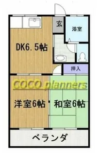 シャロームミヤタII【1階】の間取り