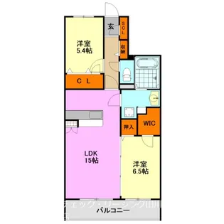 ヴィヴレ糒【3階】の間取り