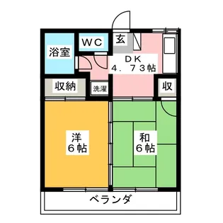 野州ハイツ【2階】の間取り