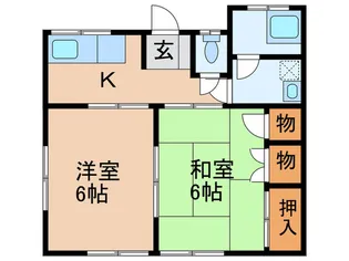 さかき荘【1階】の間取り