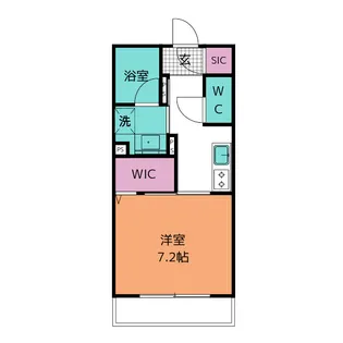 シャーメゾンガーデンズ ロウクワット【1階】の間取り