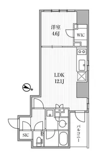 ディームス大手町ノース【5階】の間取り