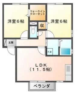 グランヴィラージュ CD棟【2階】の間取り