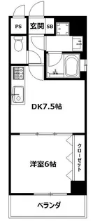 ラ・ポルト【4階】の間取り