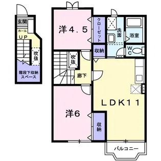 ウィステリアII【2階】の間取り
