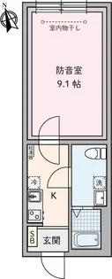 ラシクラス豊玉北【4階】の間取り