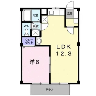 ニューシティ横山B【1階】の間取り