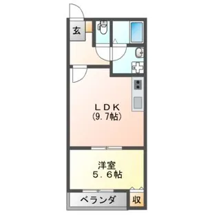 コンフォール道明寺駅西【1階】の間取り