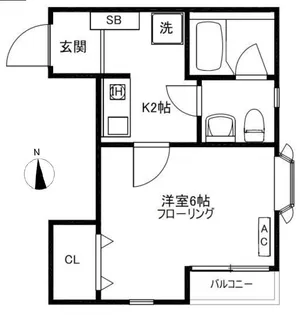 グレース駒沢【2階】の間取り