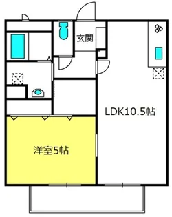 カーサ・ソレジオ【1階】の間取り