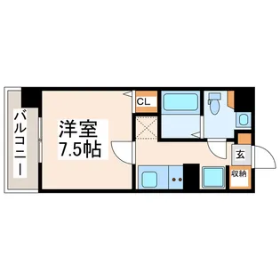 レジディア熊本辛島【12階】の間取り