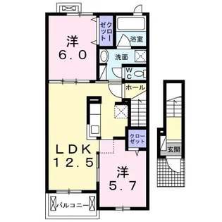 ナルド【2階】の間取り