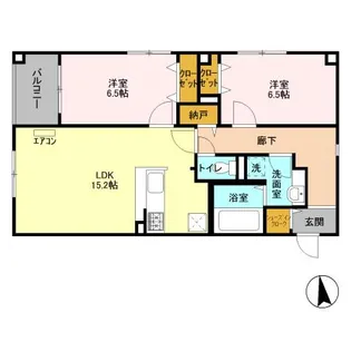 コンフォーティア【1階】の間取り