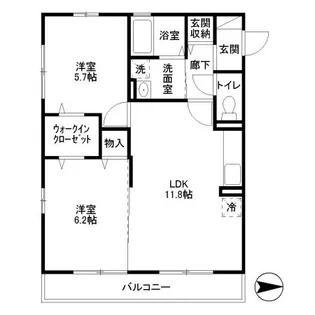 ボナール【3階】の間取り