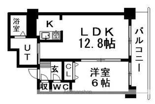 ティアラタワー中島倶楽部【16階】の間取り
