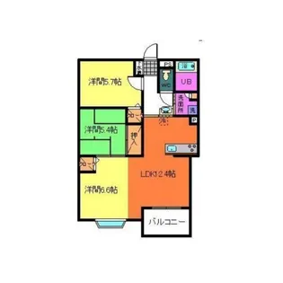 カメリア・U【2階】の間取り