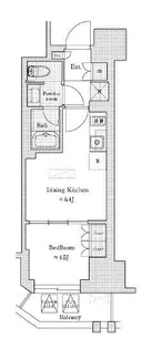 ディームス蔵前Residence【7階】の間取り