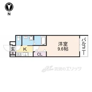 ハルズHINODE【3階】の間取り