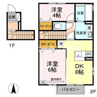 メゾンあかり【2階】の間取り